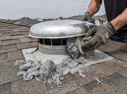 Cleaning Dryer Vent On Roof in Portsmouth