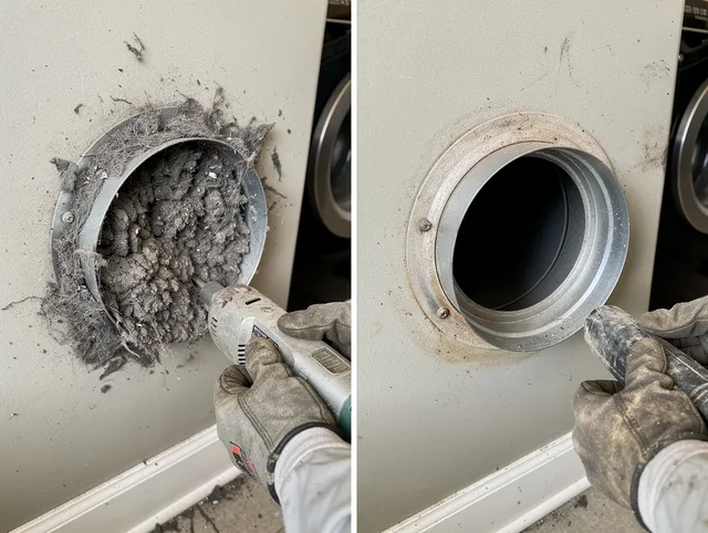 Professional clogged vent cleaning by Portsmouth Dryer Vent Cleaning in Portsmouth